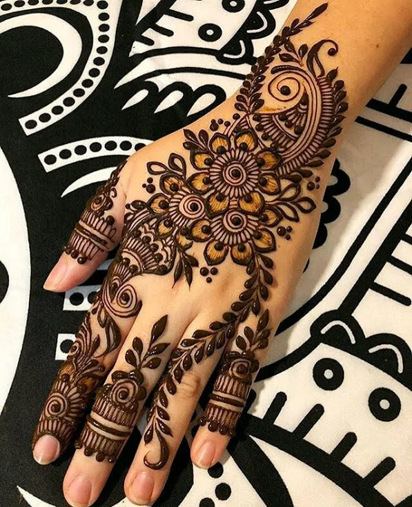 Leaves Henna designs
