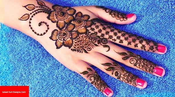 Leaves Henna designs for young girls