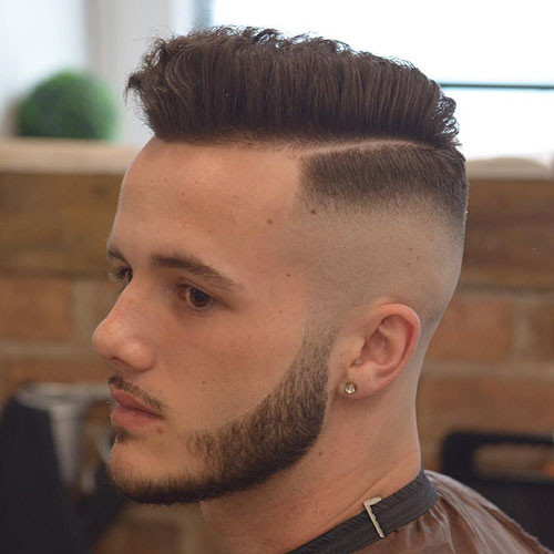 Modern Undercut + Thick Comb Over Short Hairstyles for Men