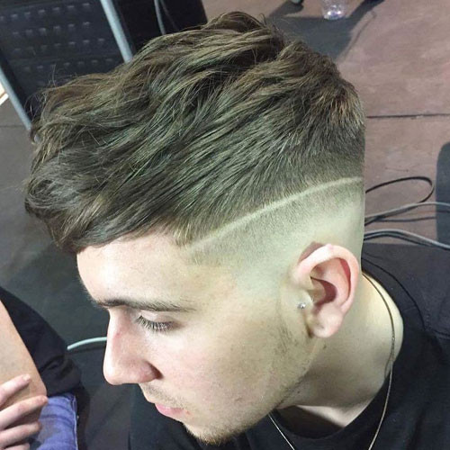 Hard Part & Low Skin Fade Short Hairstyles for Men