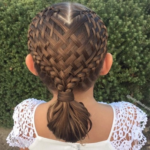 Braid Basket Hairstyles for Little Girls