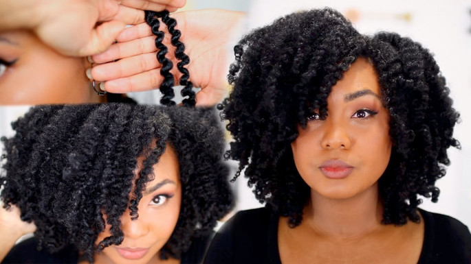 Fluffy Twist Out Crochet Braid Hairstyles for Women
