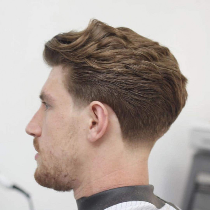 Low Fade Medium Length Hairstyles For Men