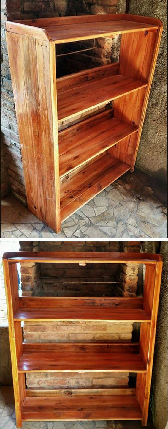 Pallet furniture shelf
