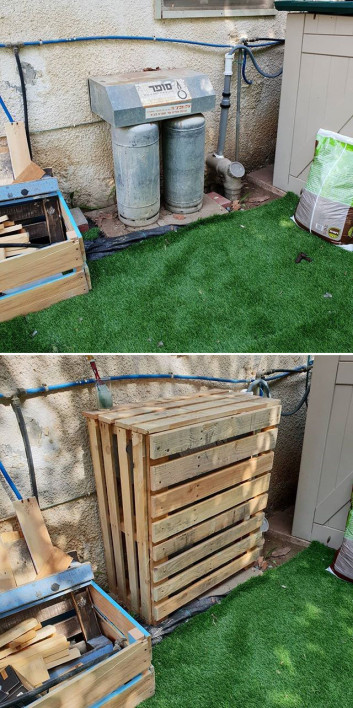Pallet outdoor shed
