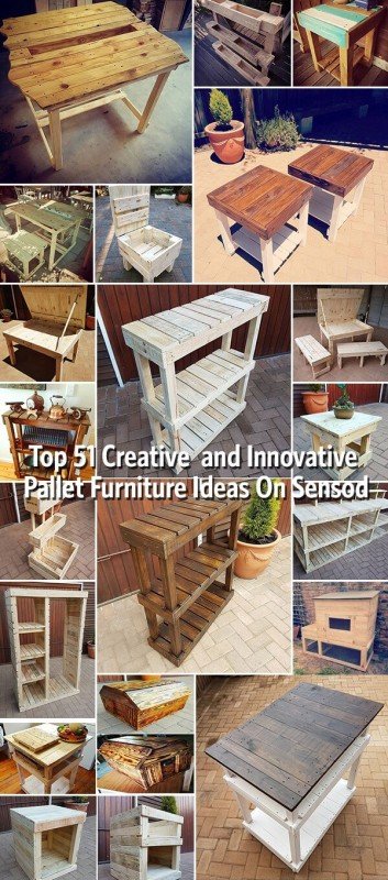 Top 51 Creative and Innovative Pallet Furniture Ideas On Sensod
