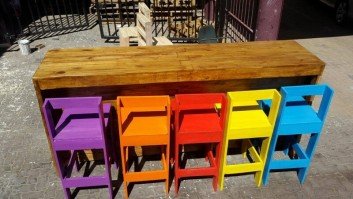 outdoor pallet benches ideas