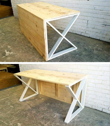 Pallet Side table ideas for office