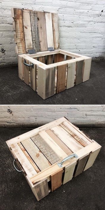 Pallet storage crate