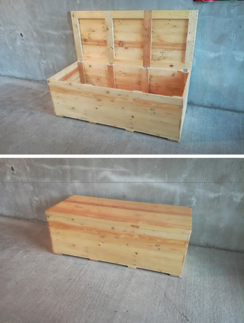 Pallet storage boxes ideas for your outdoor house
