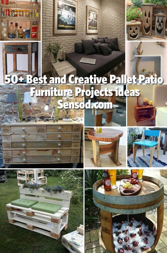 50+ Best and Creative Pallet Patio Furniture Projects ideas