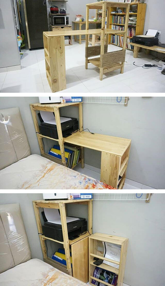 Pallet foldable table