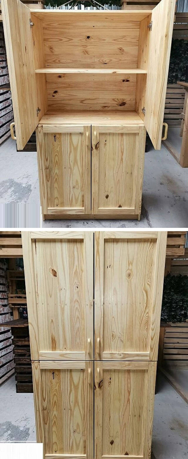 Pallet storage cabinets