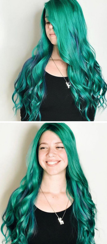 Colored hairstyles for women
