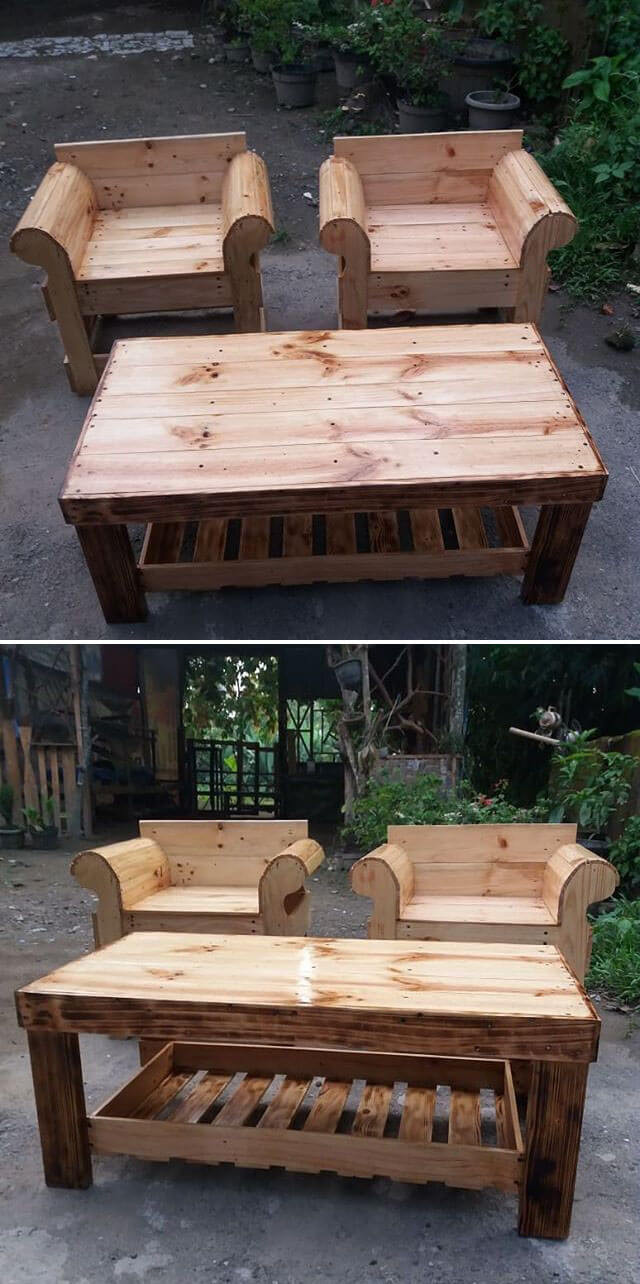 Pallet outdoor furniture ideas