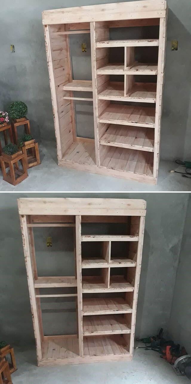 best wood pallet shelf