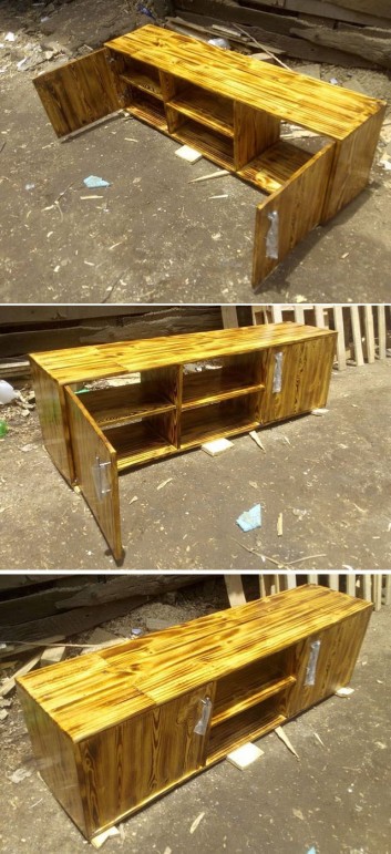 Pallet tv stand projects