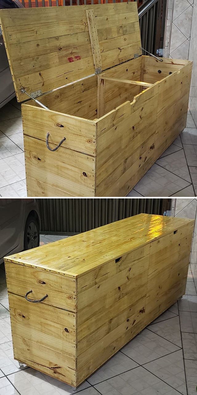 Pallet storage box ideas
