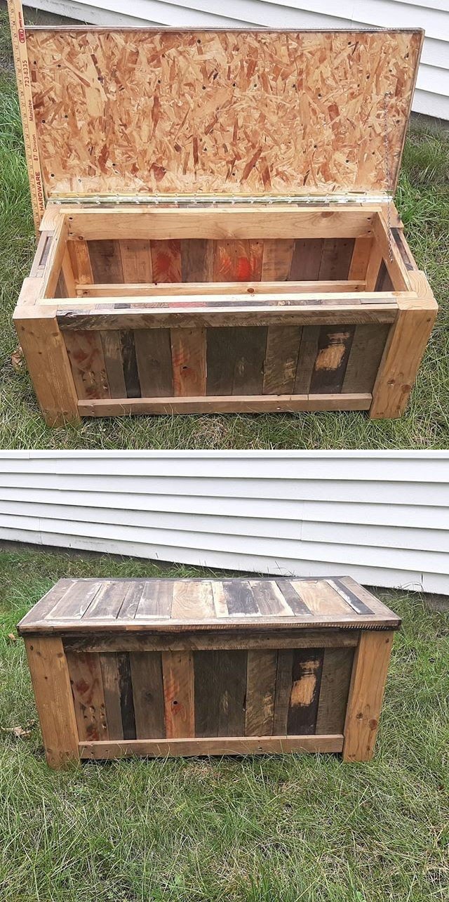 pallet storage box ideas
