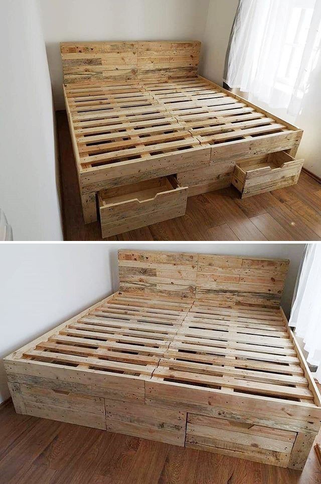Pallet bed furniture ideas