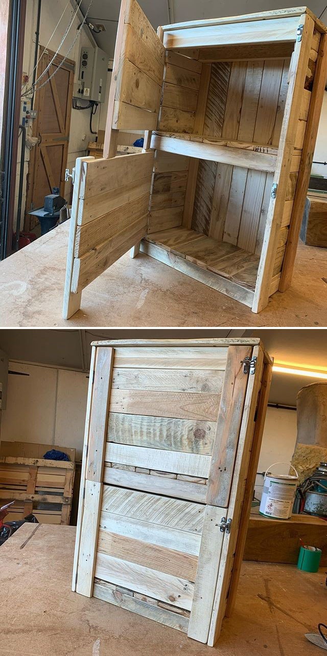 Pallet storage cabinet projects