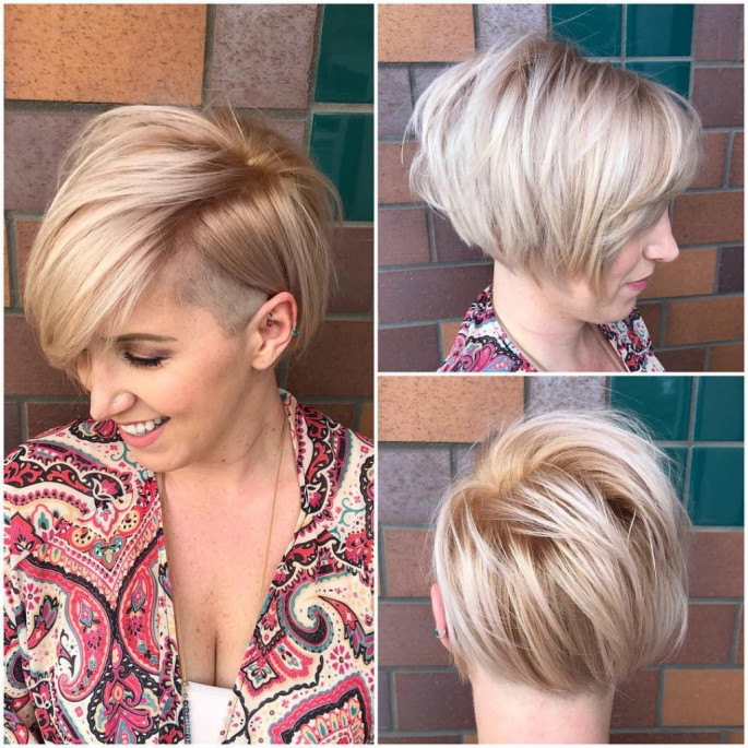 Side-Swept Short Hairstyles Ideas for Women